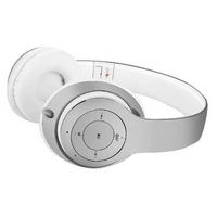 Gembird BHP-MXP-SW Milano Bluetooth® Over Ear Kopfhörer Over Ear Headset Silber, Weiß Gembird BHP-MXP-SW Milano Bluetooth® Over Ear Kopfhörer Over Ear Headset Silber, Weiß