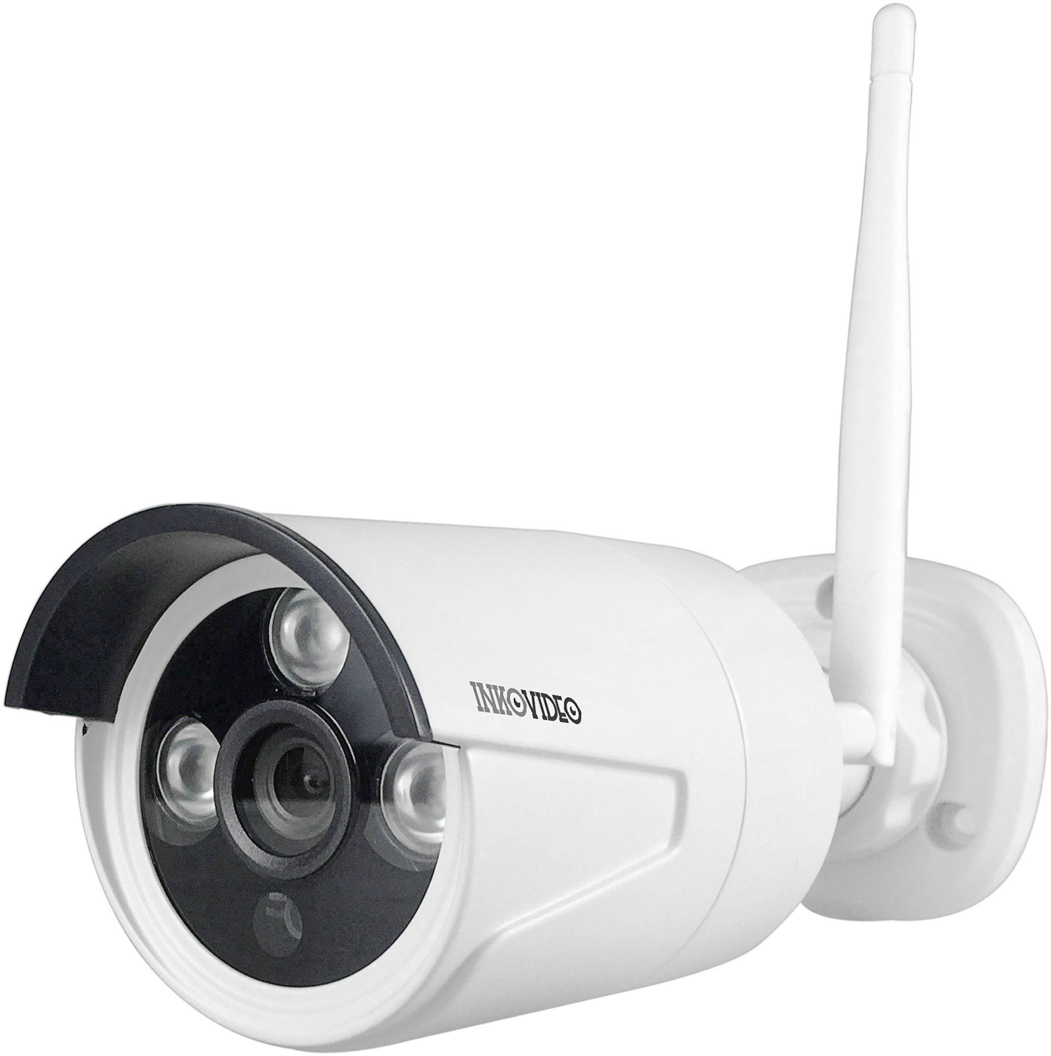 Inkovideo WLAN IP-Überwachungskamera-Set 4-Kanal mit 2 ...