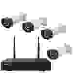 Inkovideo INKO-24M WLAN IP-Überwachungskamera-Set 4-Kanal mit 4 Kameras 1920 x 1080 Pixel