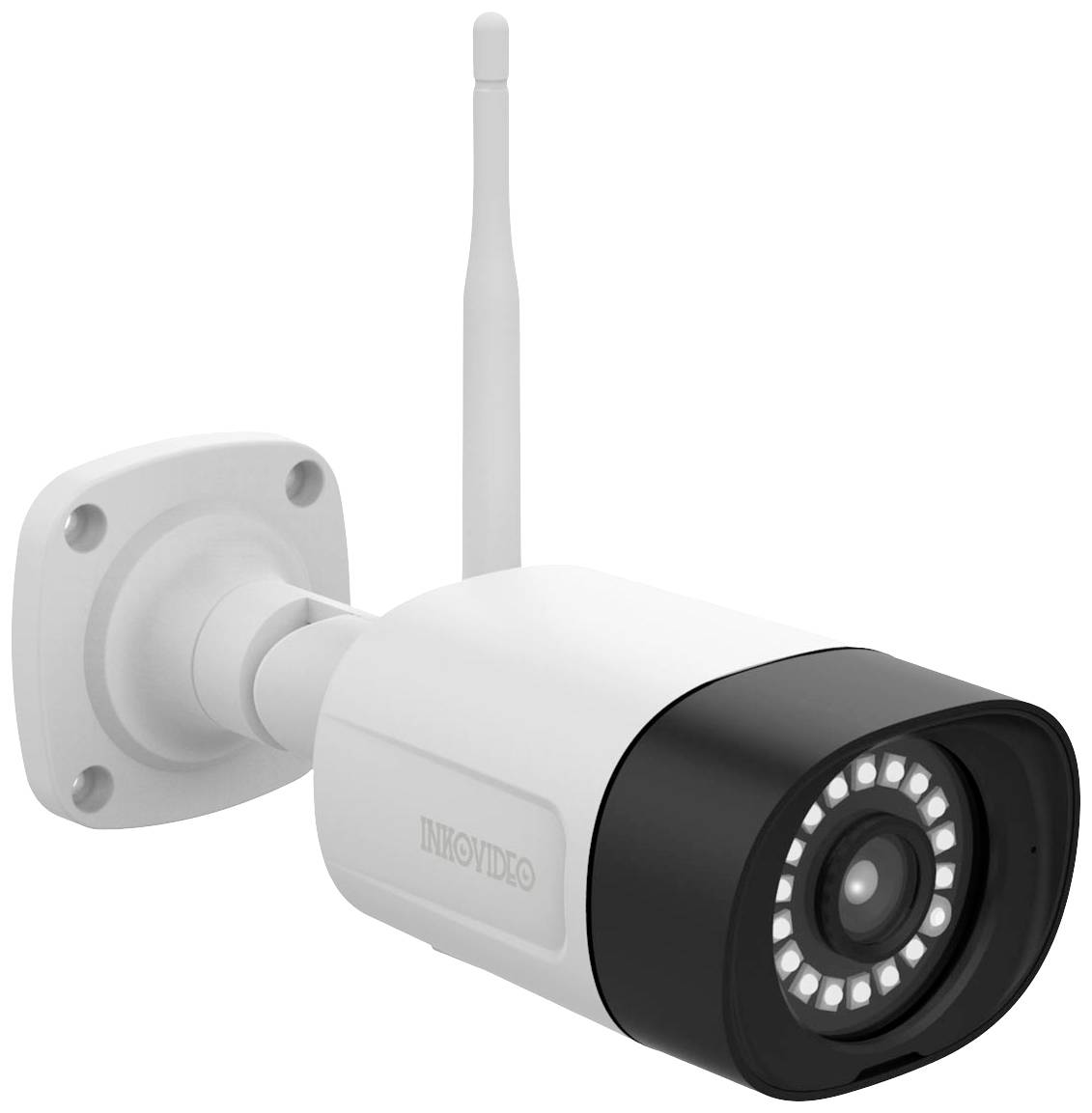 Inkovideo INKO-24M WLAN IP-Überwachungskamera-Set 4-Kanal mit 4 Kameras 1920 x 1080 Pixel