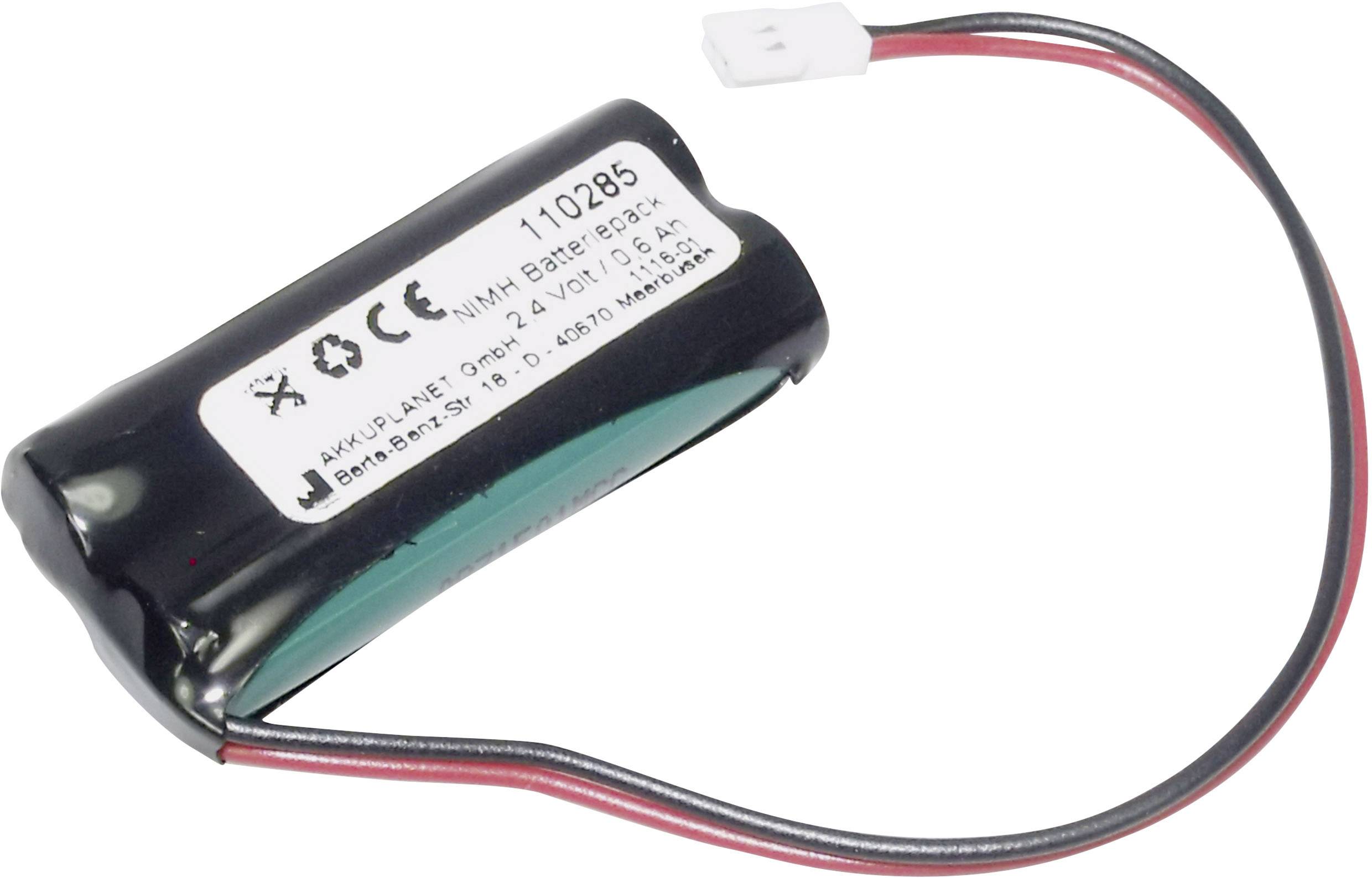 Akku Med Medizintechnik-Akku ersetzt Original-Akku (Original) JM103-2.4 Minolta, Dräger 2.4V 600 mAh