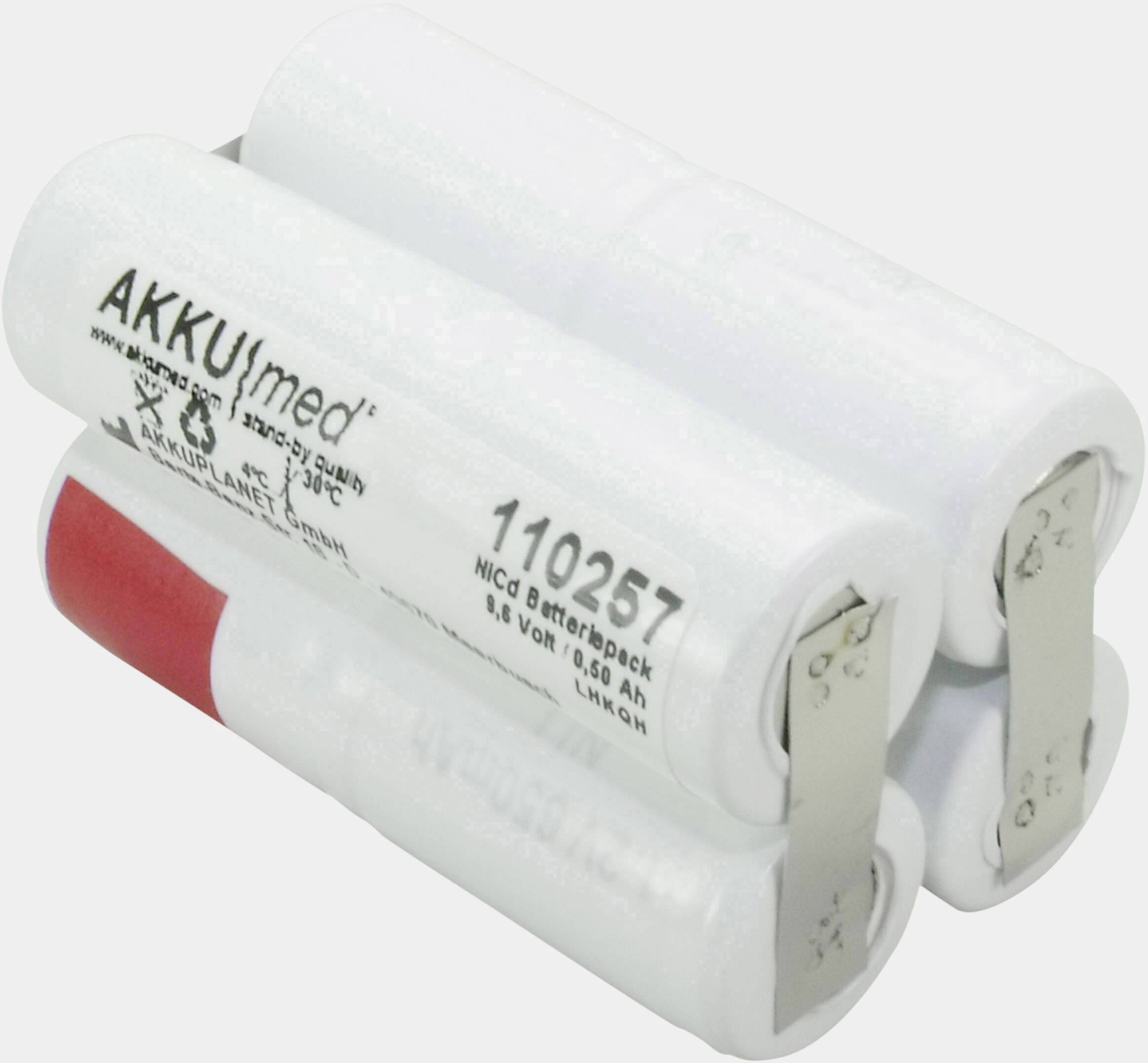 Akku Med Medizintechnik-Akku ersetzt Original-Akku (Original) GA646-9.6 Aesculap 9.6V 500 mAh