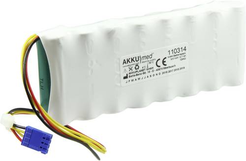Akku Med Medizintechnik-Akku ersetzt Original-Akku 4.350027C Schiller 9.6V 2700 mAh