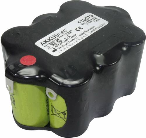 Akku Med Medizintechnik-Akku ersetzt Original-Akku Delfi2-12 S&W 12V 1700 mAh