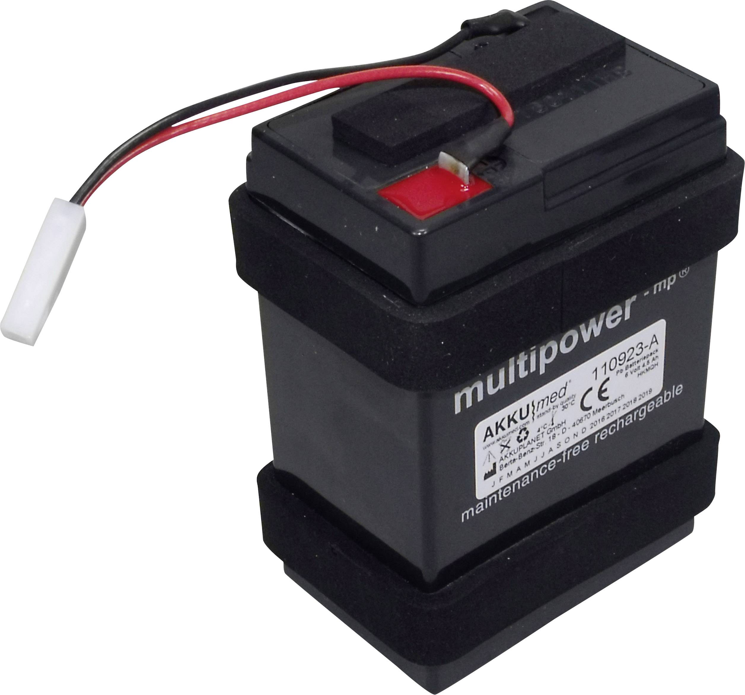 Akku Med Medizintechnik-Akku ersetzt Original-Akku (Original) 4200-84 Welch Allyn 6V 4500 mAh