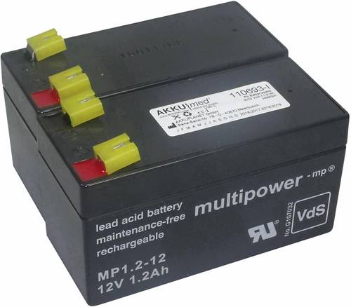 Akku Med Medizintechnik-Akku ersetzt Original-Akku 8214-3040 Wissner-Bosserhoff, Linet 12V 1200 mAh