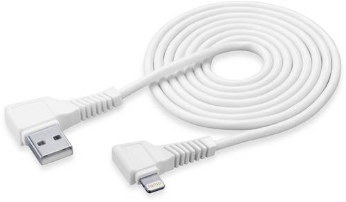 Cellularline USB 2.0 Anschlusskabel [1x USB 3.0 Stecker A - 1x Apple Lightning-Stecker] 1.00m Weiß