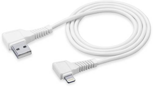 Cellularline USB 2.0 Anschlusskabel [1x USB 3.0 Stecker A - 1x Apple Lightning-Stecker] 2.00m Weiß