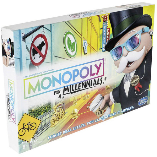 Hasbro Monopoly für Millennials E4989100 MONOPOLY MILLENNIAL EDITION E4989100