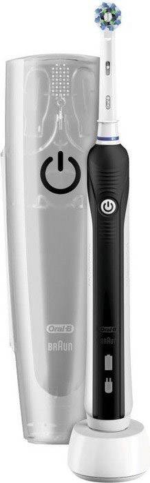 Oral-B PRO 750 Black CrossAction 750 Black Elektrische Zahnbürste Rotierend/Oszilierend/Pulsieren Schwarz
