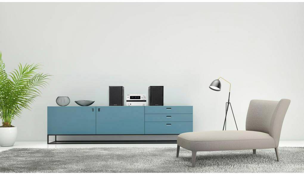 Kenwood M718BT Stereoanlage AUX, CD, Bluetooth®, UKW, USB, 2 x 25W Schwarz, Silber