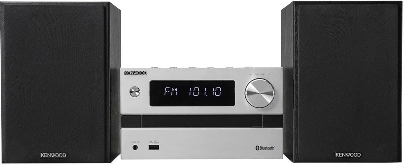 Kenwood M718BT Stereoanlage AUX, CD, Bluetooth®, UKW, USB, 2 x 25W Schwarz, Silber