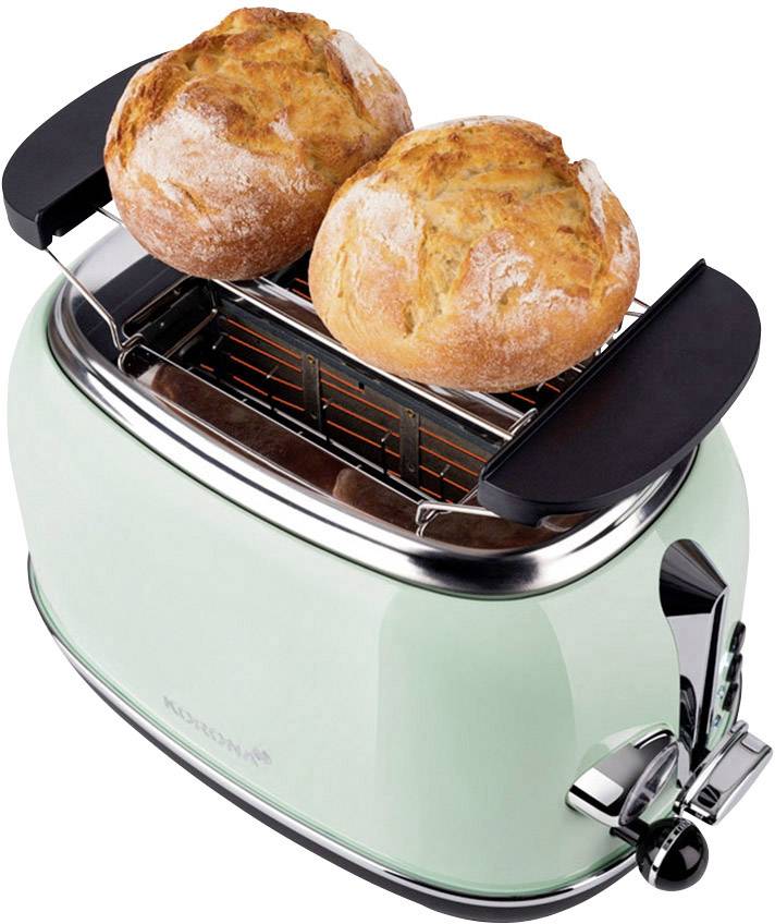 Korona Retro 21665 Toaster mit Brötchenaufsatz Mint