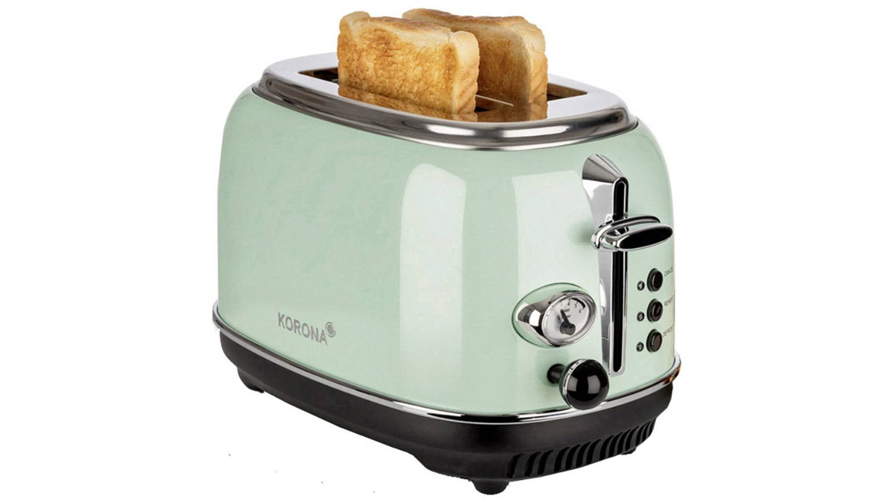 Korona Retro 21665 Toaster mit Brötchenaufsatz Mint, A012 | voelkner