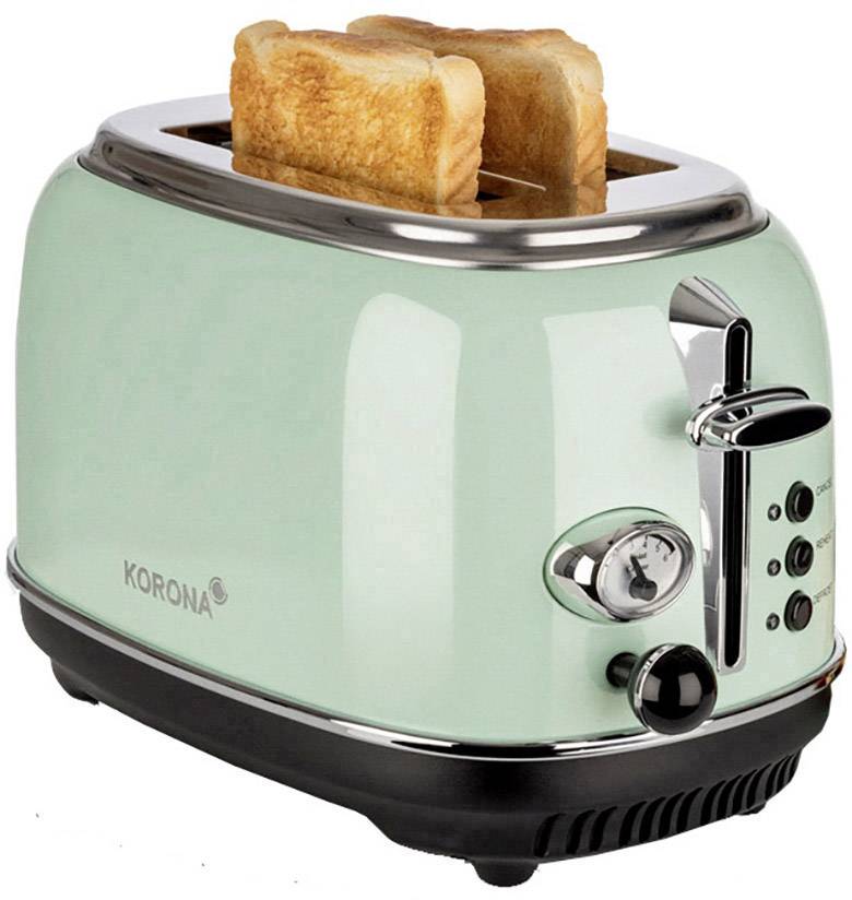 Korona Retro 21665 Toaster mit Brötchenaufsatz Mint