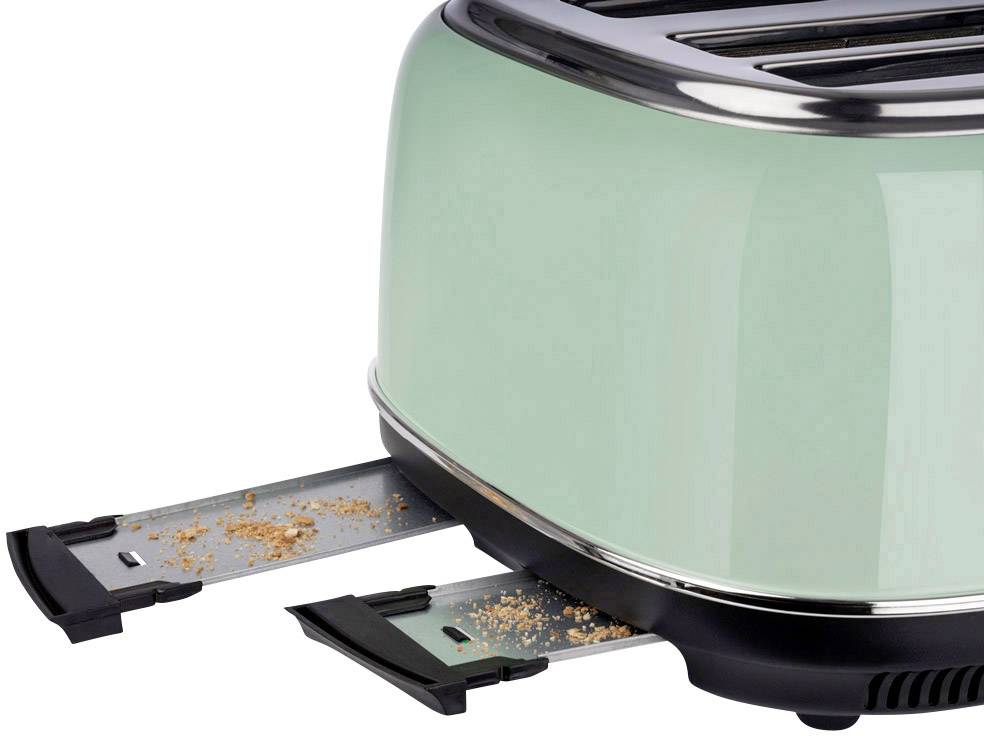 Korona Retro 21675 Doppel-Toaster mit Brötchenaufsatz Mint