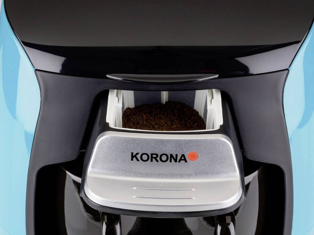 Korona 12207 Kaffeemaschine Hellblau, Schwarz Fassungsvermögen Tassen=2