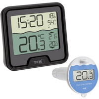 TFA Dostmann Marbella Poolthermometer Schwarz 30.3066.01 TFA Dostmann Marbella Poolthermometer Schwarz 30.3066.01