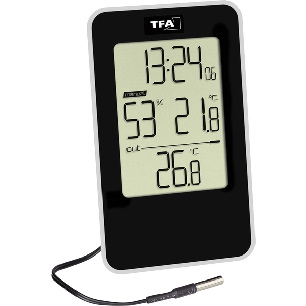 TFA Dostmann Thermo-/Hygrometer Schwarz 30.5048.01 TFA Dostmann Thermo-/Hygrometer Schwarz 30.5048.01