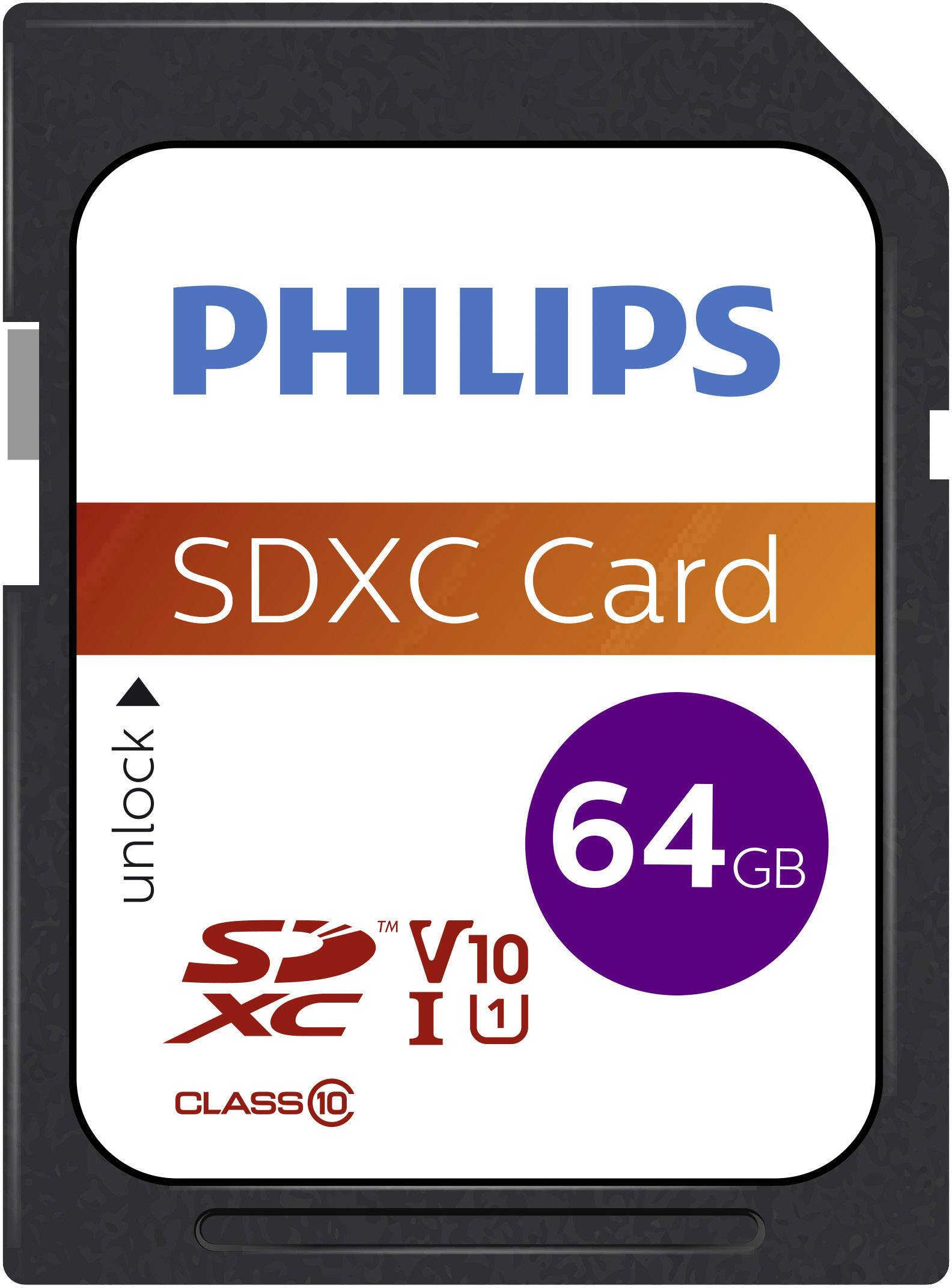 Philips SDXC-Karte 64 GB Class 10