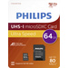 Philips microSDXC-Karte 64 GB Class 10 inkl. SD-Adapter