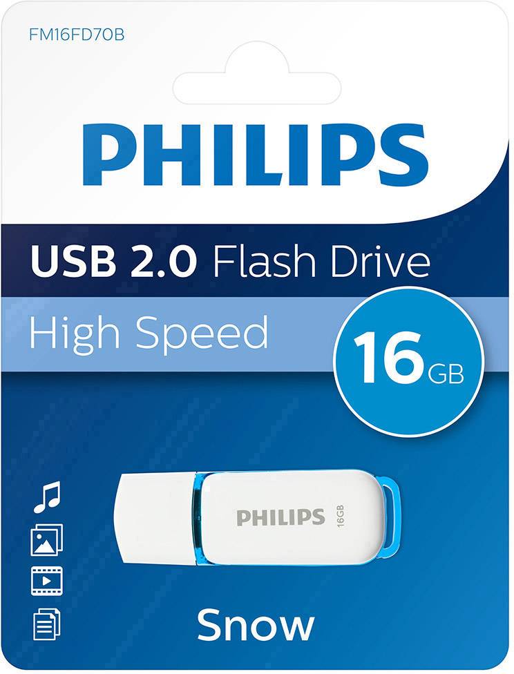 Philips SNOW USB-Stick 16 GB Blau FM16FD70B/00 USB-A (USB 2.0)