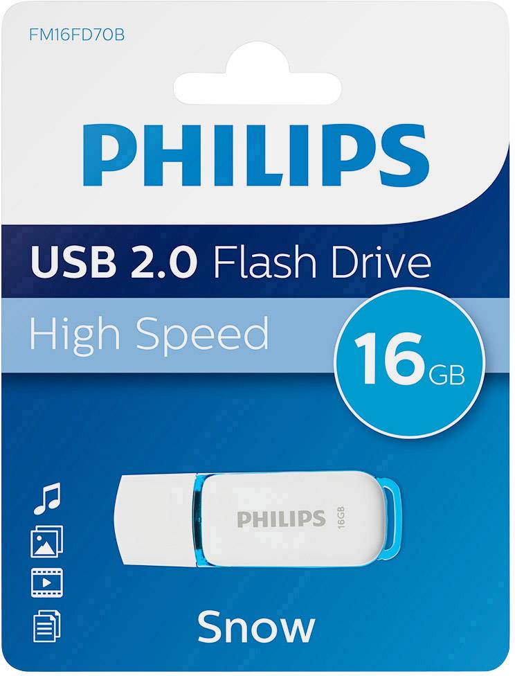 Philips SNOW USB-Stick 16 GB Blau FM16FD70B/00 USB-A (USB 2.0)