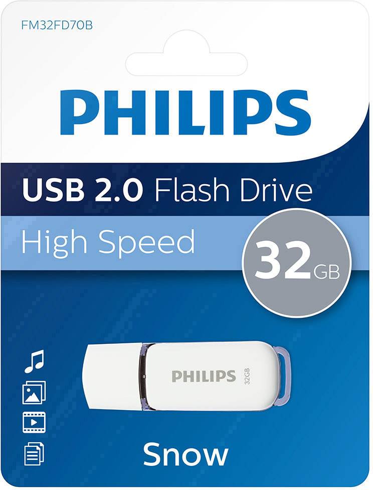Philips SNOW USB-Stick 32 GB Grau FM32FD70B/00 USB 2.0