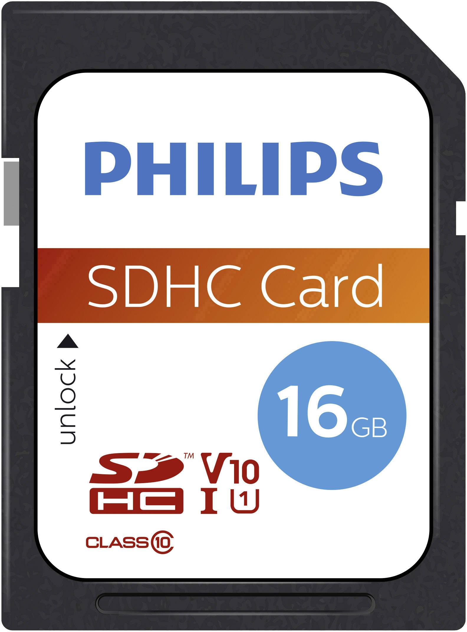 Philips FM16SD45B/00 SDHC-Karte 16 GB Class 10