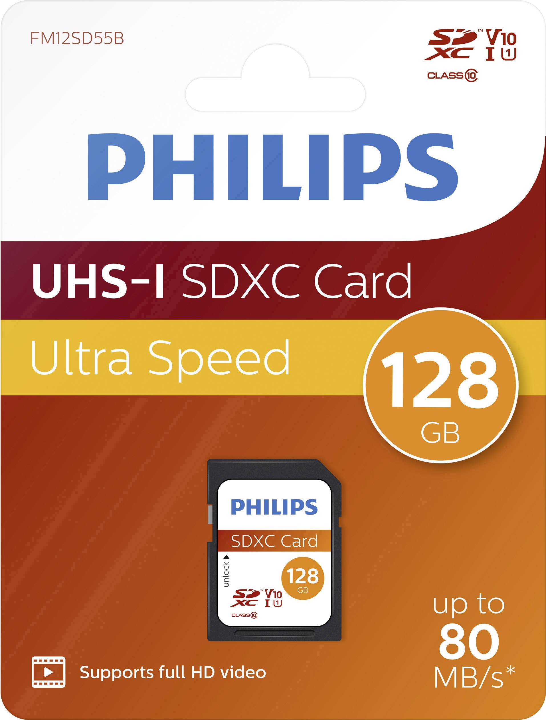 Philips SDXC-Karte 128 GB Class 10