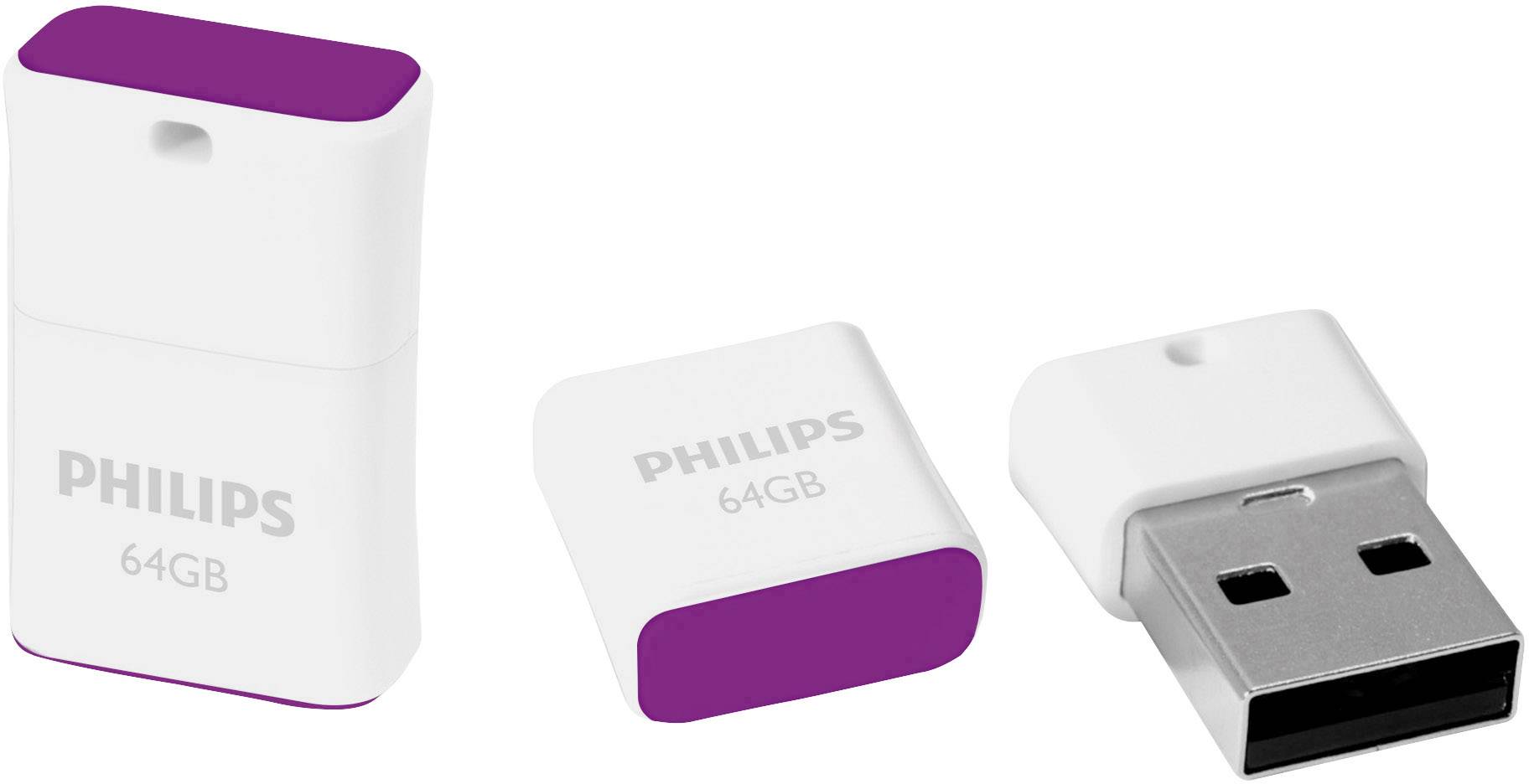 Philips PICO USB-Stick 64 GB Purple FM64FD85B/00 USB-A (USB 2.0)