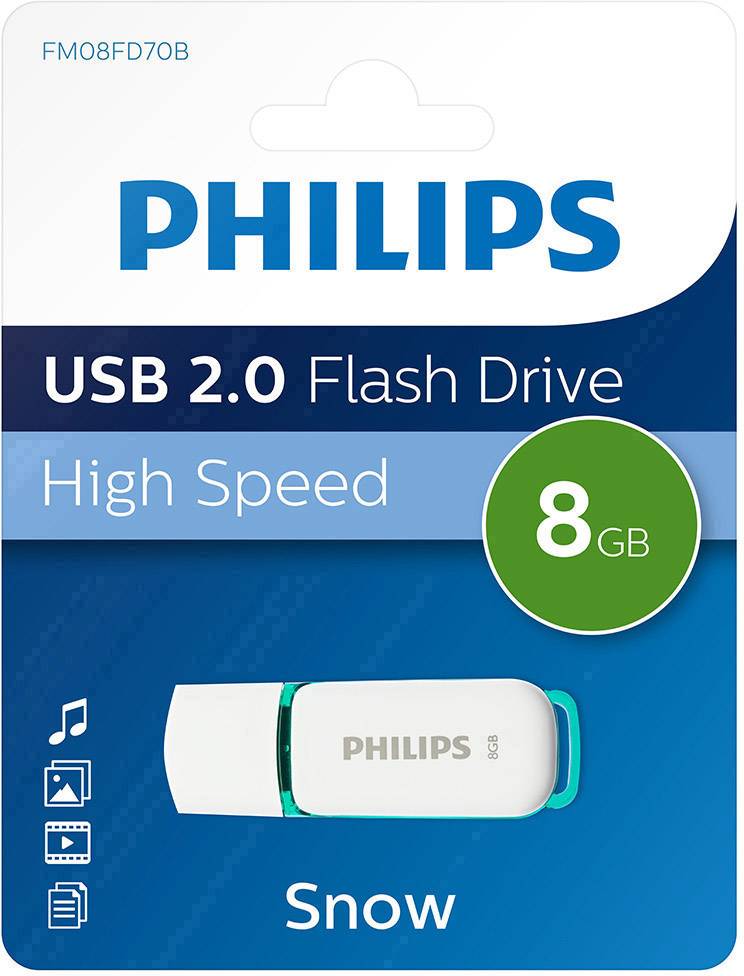 Philips SNOW USB-Stick 8 GB Grün FM08FD70B/00 USB-A (USB 2.0)