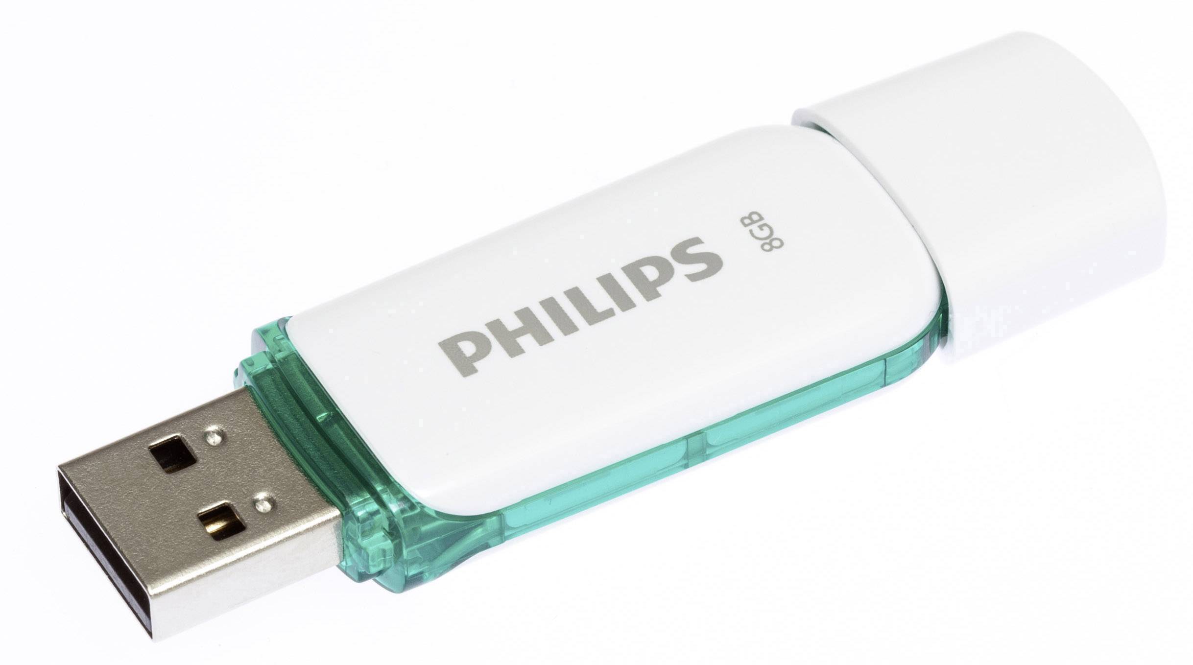 Philips SNOW USB-Stick 8 GB Grün FM08FD70B/00 USB-A (USB 2.0)