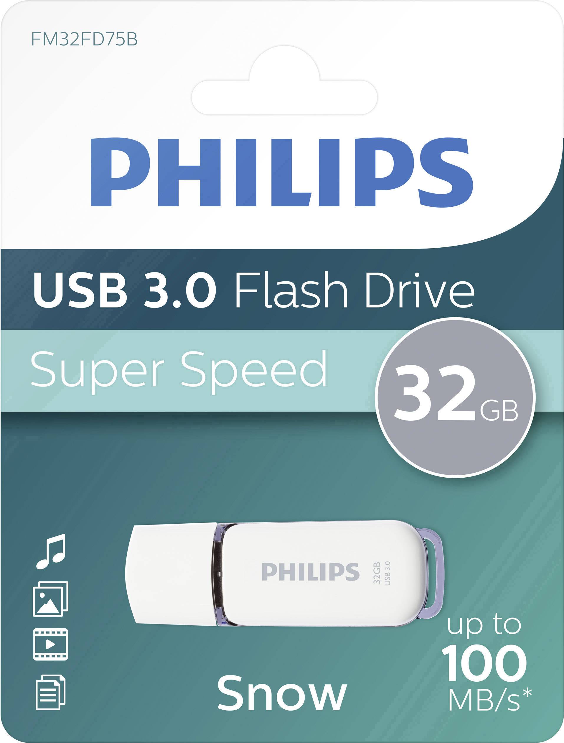 Philips SNOW USB-Stick 32GB Grau FM32FD75B/00 USB-A (USB 3.2 Gen 1)