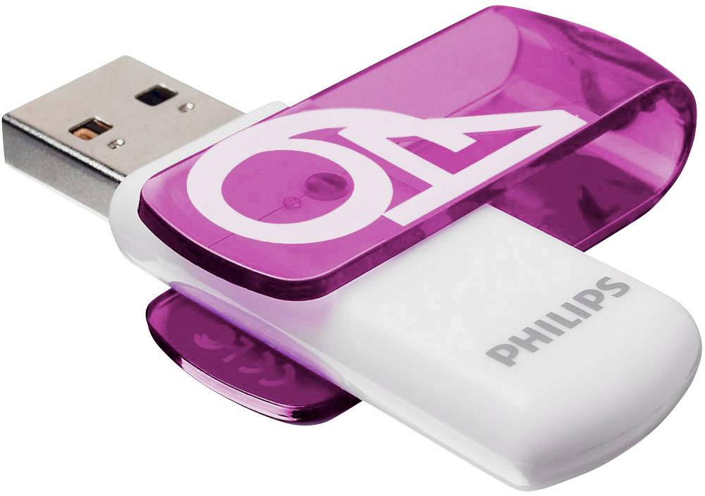 Philips VIVID USB-Stick 64 GB Purple FM64FD05B/00 USB-A (USB 2.0)