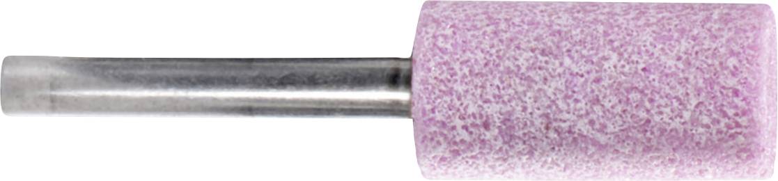 Rosa Schleifaufsatz auf Metallstift, verwendet für elektrische Nagelfeilen, zeigt grobe Körnung für effektives Schleifen.