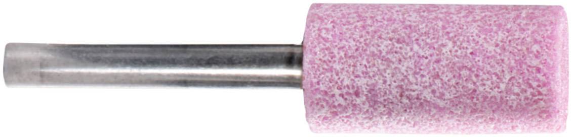 Rosa Schleifaufsatz auf Metallstift, verwendet für elektrische Nagelfeilen, zeigt grobe Körnung für effektives Schleifen.
