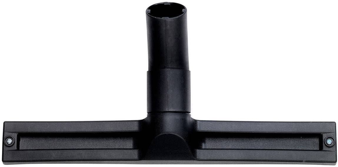 Schwarze Bodendüse für Staubsauger, breit geformt mit glatter Oberfläche, optimal zum Reinigen von Hartböden.