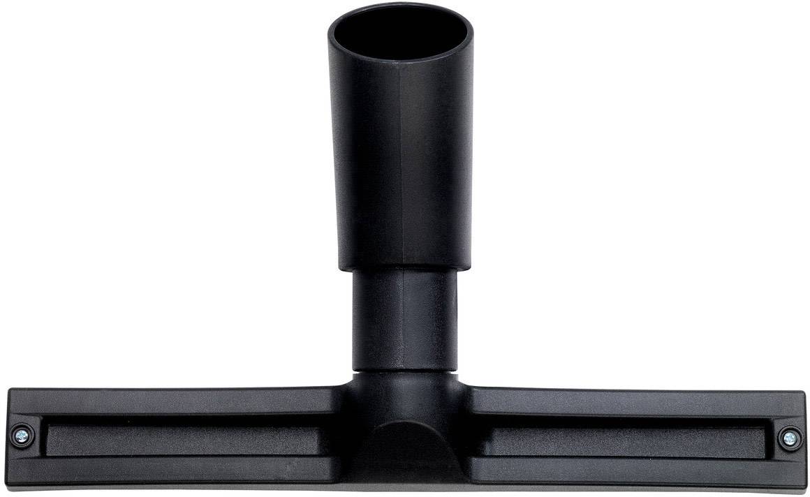 Ein schwarzer, breiter Staubsaugeraufsatz mit ovalem Anschluss, geeignet für die Reinigung großer Flächen.