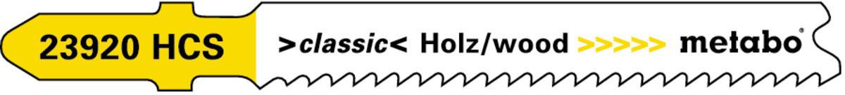 Metabo 5 Stichsägeblätter, Holz, 66 623920000 5 St.