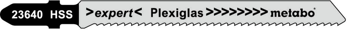 Metabo 623640000 5 Stichsägeblätter, Plexiglas 74 5St.