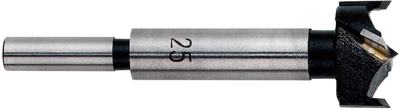 Ein Forstnerbohrer mit einem 25-mm-Durchmesser für präzises Bohren in Holz, mit zylindrischem Schaft und scharfer Schneide.