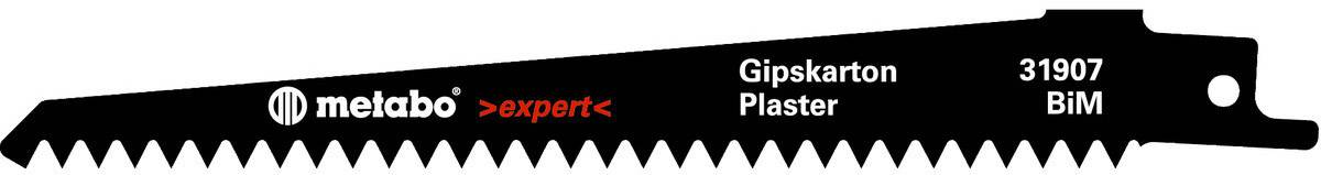 Metabo 631907000 5 Säbelsägeblätter, Gipskarton150 Sägeblatt-Länge 150mm 5St.