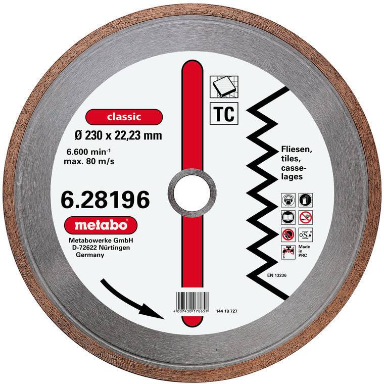Metabo 628192000 Diamanttrennscheibe 1 Stück 115 mm 1 St.