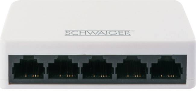 Schwaiger NWSW5 011 Netzwerk Switch RJ45 5 Port