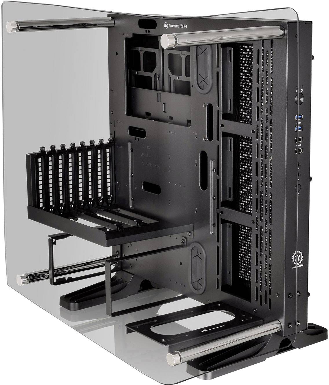 Thermaltake Core P3 TG Curve Midi-Tower PC-Gehäuse Schwarz Wandmontage, LCS Kompatibel