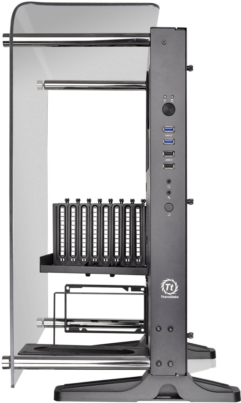 Thermaltake Core P3 TG Curve Midi-Tower PC-Gehäuse Schwarz Wandmontage, LCS Kompatibel