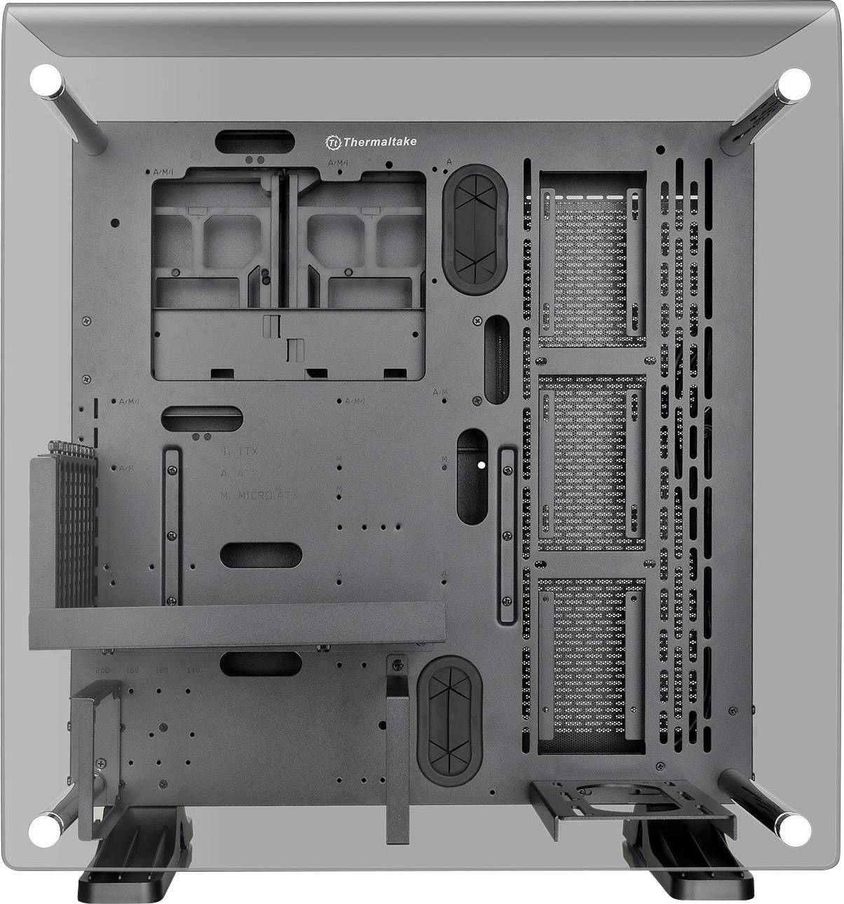 Thermaltake Core P3 TG Curve Midi-Tower PC-Gehäuse Schwarz Wandmontage, LCS Kompatibel