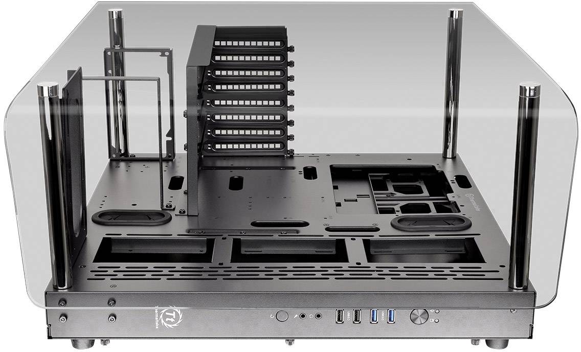 Thermaltake Core P3 TG Curve Midi-Tower PC-Gehäuse Schwarz Wandmontage, LCS Kompatibel