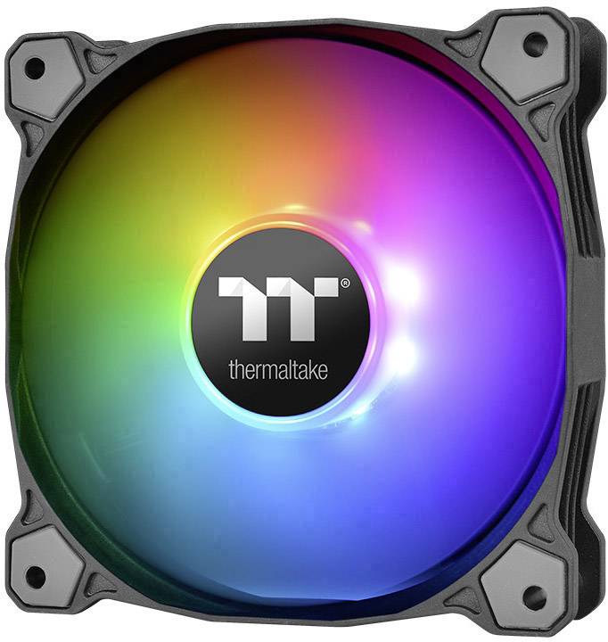 Thermaltake 3x Pure 12 ARGB Sync PC-Gehäuse-Lüfter Schwarz, RGB (B x H x T) 120 x 120 x 25 mm inkl. LED-Beleuchtung